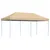 Produktbild 2 för Pop-Up hopfällbart partytält 580x292x315 cm beige