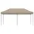 Produktbild 3 för Pop-Up hopfällbart partytält 580x292x315 cm taupe
