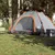 Produktbild 3 för Campingtält 5 personer grå och orange snabbrest