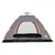 Produktbild 8 för Campingtält 5 personer grå och orange snabbrest