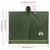 Produktbild 9 för Regnponcho med huva 2-i-1 grön 223x145 cm