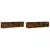 Produktbild 2 för Väggskåp 2 st rökfärgad ek 75x18x16,5 cm konstruerat trä