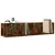Produktbild 4 för Väggskåp 2 st rökfärgad ek 75x18x16,5 cm konstruerat trä