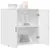 Produktbild 4 för Skänk vit 79x38x80 cm konstruerat trä