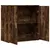 Produktbild 6 för Skänk rökfärgad ek 79x38x80 cm konstruerat trä