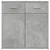 Produktbild 5 för Skänk betonggrå 79x38x80 cm konstruerat trä