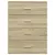 Produktbild 5 för Skänk sonoma-ek 60x39x80 cm konstruerat trä