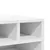 Produktbild 8 för Skrivarställ vit 40x32x22,5 cm konstruerat trä