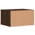 Produktbild 7 för Skrivarställ brun ek 40x32x22,5 cm konstruerat trä