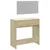 Produktbild 7 för Sminkbord med spegel sonoma-ek 80x39x80 cm