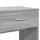 Sminkbord med spegel grå sonoma 80x39x80 cm