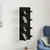 Produktbild 3 för Vägghylla 4 hyllor svart 33x16x90 cm