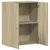 Produktbild 7 för Dokumentskåp sonoma-ek 60x32x77,5 cm konstruerat trä