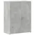 Produktbild 2 för Dokumentskåp betonggrå 60x32x77,5 cm konstruerat trä