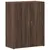 Produktbild 2 för Dokumentskåp brun ek 60x32x77,5 cm konstruerat trä