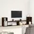 Produktbild 3 för Tv-skåp 2 st rökfärgad ek 100x30x50 cm konstruerat trä