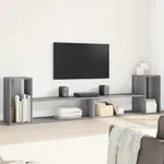 TV-skåp 2 st grå sonoma 100x30x50 cm konstruerat trä