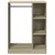 Produktbild 5 för Garderob sonoma-ek 77x48x102 cm konstruerat trä