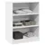 Produktbild 4 för Garderob vit 77x48x102 cm spånskiva