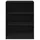 Garderob svart 77x48x102 cm konstruerat trä