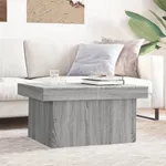 Soffbord grå sonoma 100x55x40 cm konstruerat trä