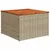 Produktbild 6 för Loungegrupp för trädgården m. dynor 11 delar beige konstrotting