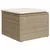 Produktbild 5 för Loungegrupp för trädgården m. dynor 11 delar beige konstrotting