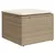 Produktbild 4 för Matgrupp för trädgården med dynor 7 delar beige konstrotting