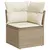 Produktbild 5 för Matgrupp för trädgården med dynor 7 delar beige konstrotting