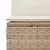 Produktbild 6 för Soffgrupp för trädgården med dynor 9 delar beige konstrotting