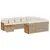 Produktbild 2 för Loungegrupp för trädgården m. dynor 11 delar beige konstrotting