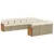 Produktbild 2 för Loungegrupp för trädgården m. dynor 11 delar beige konstrotting