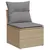 Produktbild 5 för Loungegrupp för trädgården m. dynor 11 delar beige konstrotting