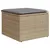 Produktbild 6 för Loungegrupp för trädgården m. dynor 11 delar beige konstrotting