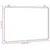 Produktbild 6 för Magnetisk whiteboard 60x40x1,7 cm aluminium