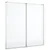 Produktbild 2 för Magnetisk whiteboard hopfällbar 80x80x1,7 cm aluminium
