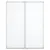 Produktbild 3 för Magnetisk whiteboard hopfällbar 80x100x1,7 cm aluminium