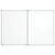 Produktbild 3 för Magnetisk whiteboard hopfällbar 100x80x1,7 cm aluminium