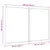Produktbild 7 för Magnetisk whiteboard hopfällbar 100x80x1,7 cm aluminium