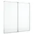 Produktbild 2 för Magnetisk whiteboard hopfällbar 100x100x1,7 cm aluminium