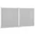 Produktbild 4 för Magnetisk whiteboard hopfällbar 120x60x1,7 cm aluminium
