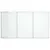 Produktbild 3 för Magnetisk whiteboard hopfällbar 120x80x1,7 cm aluminium