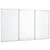 Produktbild 2 för Magnetisk whiteboard hopfällbar 120x100x1,7 cm aluminium