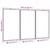Produktbild 7 för Magnetisk whiteboard hopfällbar 120x100x1,7 cm aluminium