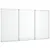 Produktbild 2 för Magnetisk whiteboard hopfällbar 150x80x1,7 cm aluminium