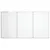 Produktbild 3 för Magnetisk whiteboard hopfällbar 150x80x1,7 cm aluminium