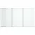 Produktbild 3 för Magnetisk whiteboard hopfällbar 150x100x1,7 cm aluminium