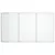 Produktbild 3 för Magnetisk whiteboard hopfällbar 180x80x1,7 cm aluminium