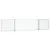 Produktbild 2 för Magnetisk whiteboard hopfällbar 200x40x1,7 cm aluminium