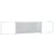 Produktbild 4 för Magnetisk whiteboard hopfällbar 200x40x1,7 cm aluminium
